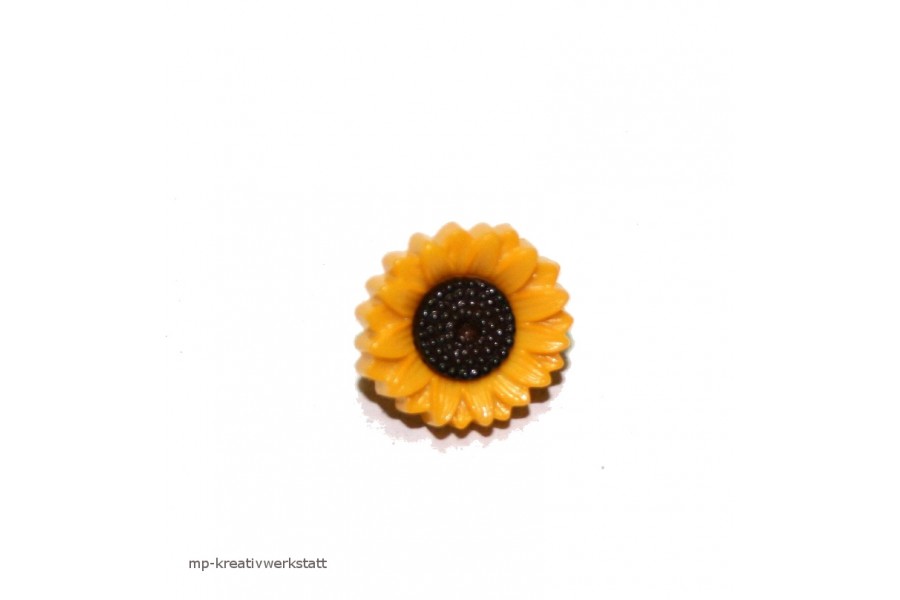 1 Stk Knopf Sonnenblume Dm 10mm